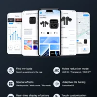 Beatfade S20 Pro Touch Screen ANC Wireless Earphones TWS Noise Cancelling Earbud Bluetoth 5.3 Support APP Long Battery life HiFi - Image 6