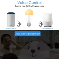 Smart Light Lamp Wifi Bulb 15W E27 B22 Dimmable LED Night Light 110V 220V Voice Control Compatible with Amazon Alexa Google Home - Image 5