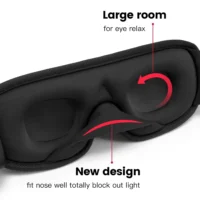 3D Sleeping Mask Block Out Light Soft Padded Sleep Mask For Eyes Slaapmasker Eye Shade Blindfold Sleeping Aid Face Mask Eyepatch - Image 3