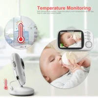 VB603 Video Baby Monitor 2.4G Wireless With 3.2 Inches LCD 2 Way Audio Talk Night Vision Surveillance Security Camera Babysitter - Image 5