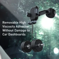 Baseus Gravity Car Phone Holder Suction Cup Adjustable Universal Holder Stand in Car GPS Mount For iPhone 12 Pro Max Xiaomi POCO - Image 5