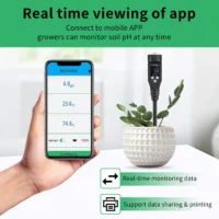 Smart Soil PH Meter 0.0~14.0pH Bluetooth Soil Tester Data Logger Temp Acidity Analyzer for Hydroponics Planting Garden Farmland - Image 4