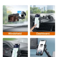 Sucker Car Phone Holder Mount Stand GPS Telefon Mobile Cell Support For iPhone 13 12 11 Pro Xiaomi Huawei Samsung - Image 5