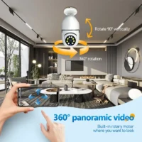 5G Bulb E27 Surveillance Camera Full Color Night Vision Automatic Human Tracking Zoom Indoor Security Monitor Wifi Camera - Image 5