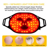 Lescolton New Red Led Light Therapy Infrared Flexible Soft Mask Silicone 4 Color Led Therapy Anti Aging Advanced Photon Mask - Image 3