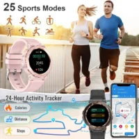 MELANDA Sport Smart Watch Women Bluetooth Call Smartwatch IP68 Waterproof Fitness Tracker Health Monitoring for IOS Android MK60 - Image 6