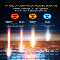 Lescolton New Red Led Light Therapy Infrared Flexible Soft Mask Silicone 4 Color Led Therapy Anti Aging Advanced Photon Mask - Image 2
