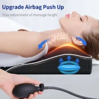 Jinkairui Electric Shiatsu Head Neck Cervical Ttraction Body Massager Car Back Pillow with Heating Vibrating Massage Device - Image 3