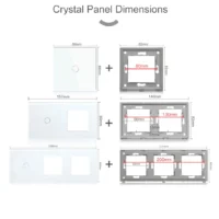 BSEED Wifi Touch Swithces Wall Light Switch With EU Socket USB Type-C Plugs Tuya Smart Life Alexa Yandex App Control Glass Panel - Image 6