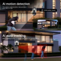 JOOAN 10MP 6MP PTZ Wifi Camera Outdoor Dual Lens Dual Screen IP Camera AI Tracking Security Protection CCTV Surveillance Camera - Image 3