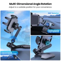 TOPK Dashboard Mobile Car Phone Holder Clip Mount CellPhone Stand In Car GPS Support Bracket for MobilePhone Portable car holder - Image 3