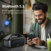 Tribit Portable Bluetooth Speaker 90W StormBox Blast Outdoor Wireless Speaker IPX7 Waterproof Party Camping Speaker 30H Playtime - Image 4