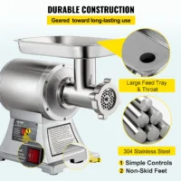 Electric Meat Mincer Chopper Commercial Grinder Machine - Image 4