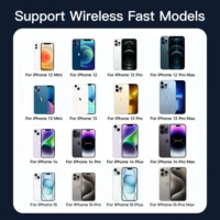 Joyroom Magnetic Car Phone Holder Wireless Charger For iPhone 15 14 13 Pro Max Fast Charging Car Charger Holder With Blue Light - Image 6