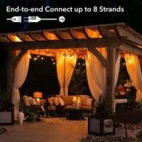 G40 LED Globe String Lights Outdoor, 15M 50 Pcs IP65 Plastic Bulbs, Balcony Garland Fairy Lamps for Wedding Christmas Party Deco - Image 3