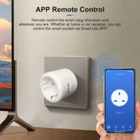 GIRIER Tuya ZigBee Plug 20A Smart Outlet Socket EU with Power Monitoring Timer Function 4200W Works with Alexa Alice Hey Google - Image 4
