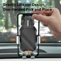 Baseus Gravity Car Phone Holder Suction Cup Adjustable Universal Holder Stand in Car GPS Mount For iPhone 12 Pro Max Xiaomi POCO - Image 3