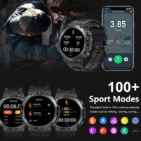 MELANDA 1.39 Inch HD Bluetooth Call Smart Watch Men Sports Fitness Tracker Heart Monitor 400mAh Smartwatch For Android IOS K56 - Image 4