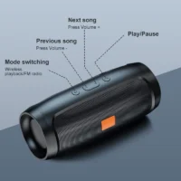 Bluetooth Speaker Dual Speaker Stereo Outdoor Tfusb Playback Fm Voice Broadcasting Portable Subwoofer 50 Wireless Speaker - Image 5