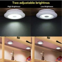 Smart Wireless Led Light Kitchen Under Furniture Dimmable Lamps Bedroom Wardrobe Lighting Round with Remote Control LED Lights - Image 4