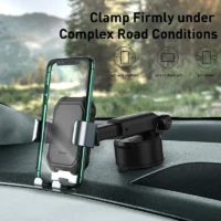 Baseus Gravity Car Phone Holder Suction Cup Adjustable Universal Holder Stand in Car GPS Mount For iPhone 12 Pro Max Xiaomi POCO - Image 4