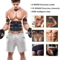 USB Rechargable EMS Muscle Stimulator Electric Massage Therapy Pain Relief Digital Meridian Full Body Massager Fitness - Image 4