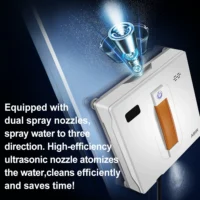 Window Vacuum Robot Cleaner ABIR WD8, Dual Ultrasonic Spray, AI intelligent Wipping, Updated Laser,Smart Home Glass Wall Washing - Image 3