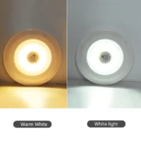 Smart Wireless Led Light Kitchen Under Furniture Dimmable Lamps Bedroom Wardrobe Lighting Round with Remote Control LED Lights - Image 5