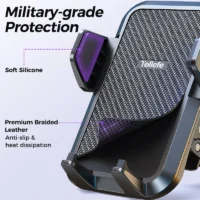 Joyroom Upgraded Car Phone Holder Military-Grade Protection Big Phone And Thick Cases Friendly Hands Free Air Vent Car Mount - Image 3