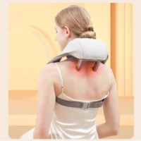 Shiatsu Neck and Back Massager Wireless Electric Deep Tissue 5D Kneading Massage Pillow Shoulder Leg Best Gifts for Women Men - Image 2