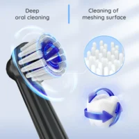 Mornwell T37 Electric Toothbrush Rotation Clean Teeth Adult Teeth Brush Electric Tooth Brush With 4 Extra Replacement Heads - Image 4