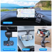 TOPK Dashboard Mobile Car Phone Holder Clip Mount CellPhone Stand In Car GPS Support Bracket for MobilePhone Portable car holder - Image 5