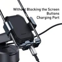 Baseus Gravity Car Phone Holder Suction Cup Adjustable Universal Holder Stand in Car GPS Mount For iPhone 12 Pro Max Xiaomi POCO - Image 6