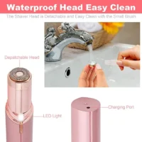 Electric Eyebrow Trimmer Mini Epilator Lipstick Facial Hair Removal Portable Women Painless Razor Tool - Image 5
