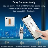 Window Vacuum Robot Cleaner ABIR WD8, Dual Ultrasonic Spray, AI intelligent Wipping, Updated Laser,Smart Home Glass Wall Washing - Image 2