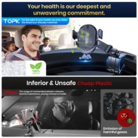 TOPK Dashboard Mobile Car Phone Holder Clip Mount CellPhone Stand In Car GPS Support Bracket for MobilePhone Portable car holder - Image 6