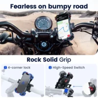 Joyroom Bike Phone Holder 360° View Universal Bicycle Phone Holder for 4.7-7 inch Mobile Phone Stand Shockproof Bracket GPS Clip - Image 5