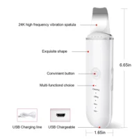 Ultrasonic Skin Scrubber Vibration Face Spatula Blackhead Remover Shovel Clean Cavitation Peeling Facial Lifting skin care - Image 3