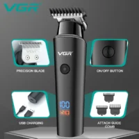VGR Hair Trimmer Professional Electric Trimmers Cordless Hair Clipper Rechargeable LED Display V 937 - Image 2