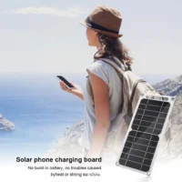 Solar Panel 30W USB Type-C Waterproof Outdoor Hiking Camping Portable Battery Mobile Phone Charging Bank Charging Panel 6.8V - Image 4