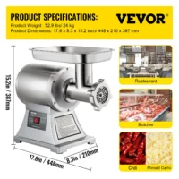 Electric Meat Mincer Chopper Commercial Grinder Machine - Image 6