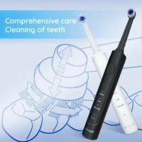 Mornwell T37 Electric Toothbrush Rotation Clean Teeth Adult Teeth Brush Electric Tooth Brush With 4 Extra Replacement Heads - Image 5