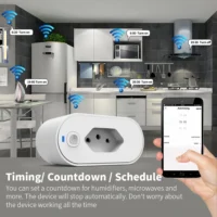 SIXWGH Tuya Wifi Socket Adaptador De Soquete Inteligente 16A Suporte Smart Life App control Alexa Google Home Controle vioce - Image 4