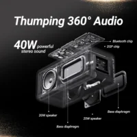 BOGASING M5 Bluetooth Speaker 40W Bluetooth 5.3 Wireless Speakers With 360 degree Surround Sound, IPX7 Waterproof, 30H Playtime - Image 3