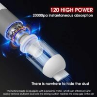 Portable Mini Car & Home Wireless Vacuum Cleaner – 20000PA Suction - Image 6
