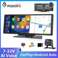 10.26" Wireless Car Mirror Monitor with Video Recording & Carplay Integration - Image 2