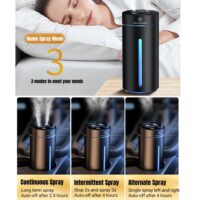 Compact 380ML Double Spray USB Car Air Humidifier and Essential Oil Diffuser with Colorful Mood Lighting - Image 5