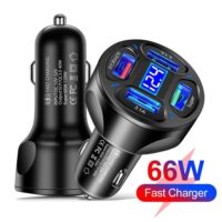 66W 4-Port Fast Charging USB Car Charger with Quick Charge 3.0 - Image 7