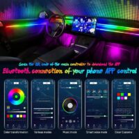 Universal 18-in-1 LED Car Ambient Light Strips with App Control - Image 5