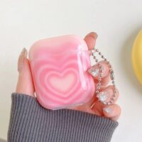 Korean Pink Hearts AirPods Case - Image 5